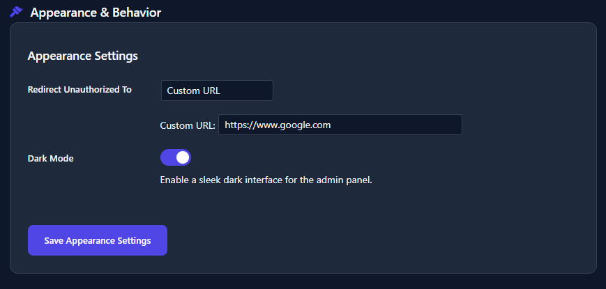 Magic Link Controls