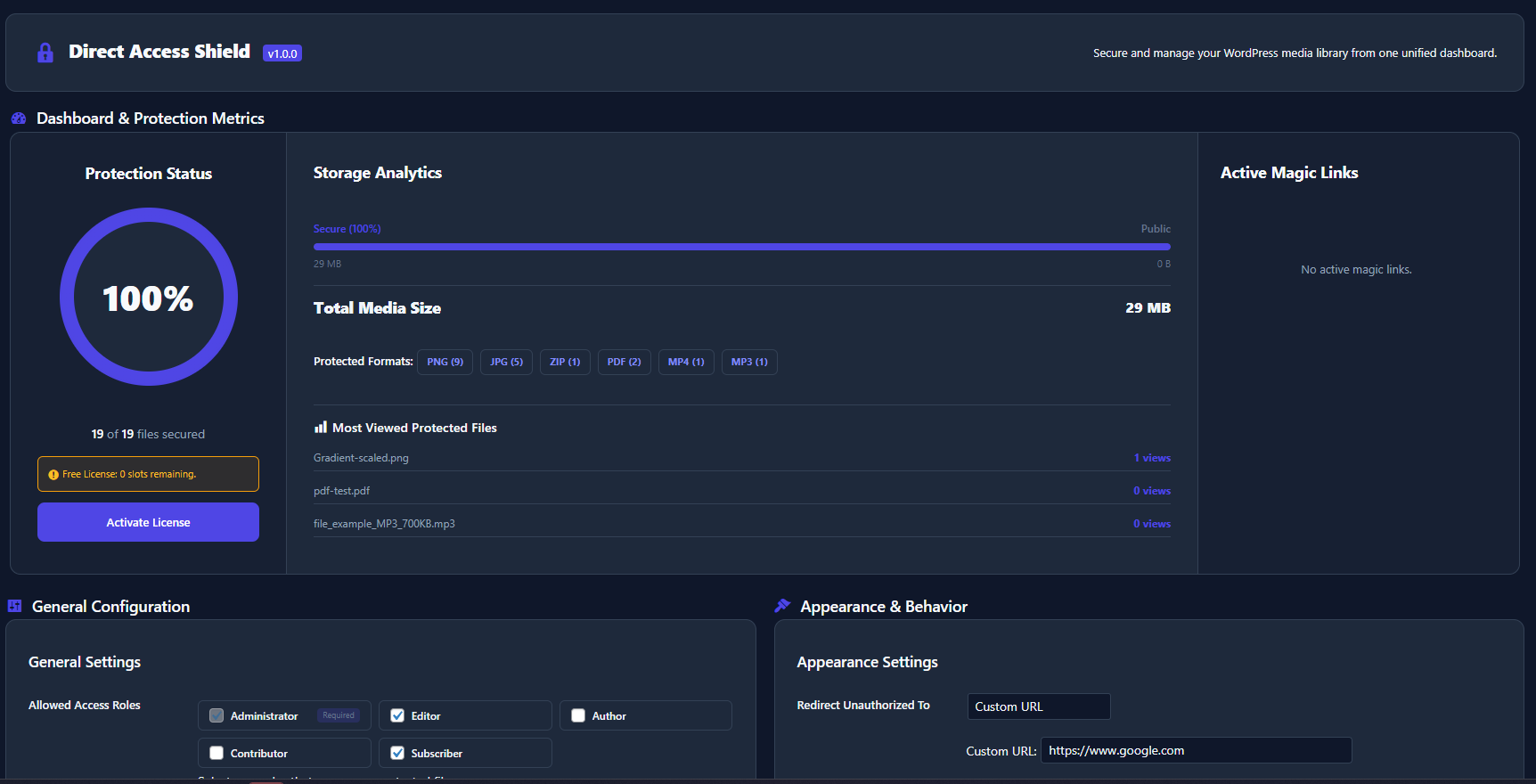 Unified Dashboard
